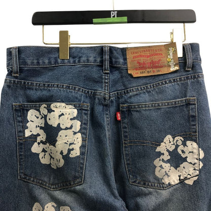 リーバイス×デニムティアーズ フラワープリント デニム メンズ サイズ30 ブルー系  Levi's Denim Tears 【AFB19】
