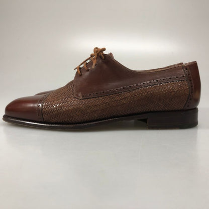 タニノクリスチー 131526 パンチドキャップトゥ カーフ イントレチャート ブラウン UK6.5 TANINO CRISCI 約25.0cm【AFC30】