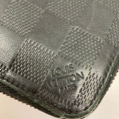 中古◆ルイ ヴィトン 財布 N63548 ダミエ アンフィニ ジッピー ヴェルティカル LOUIS VUITTON【AFI18】