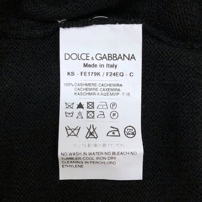 極美品◆ドルチェ&ガッバーナ トップス セーター カシミア100%レディース サイズS ブラック DOLCE&GABBANA 【AFB8】
