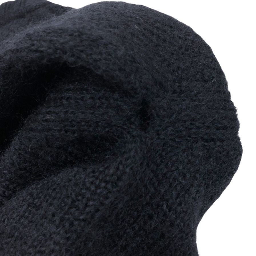 極美品◆フェンディ ニットセーター モヘヤ シルク混 メンズ サイズ42 ブラック FZZ546 Z4D FENDI 【AFB29】