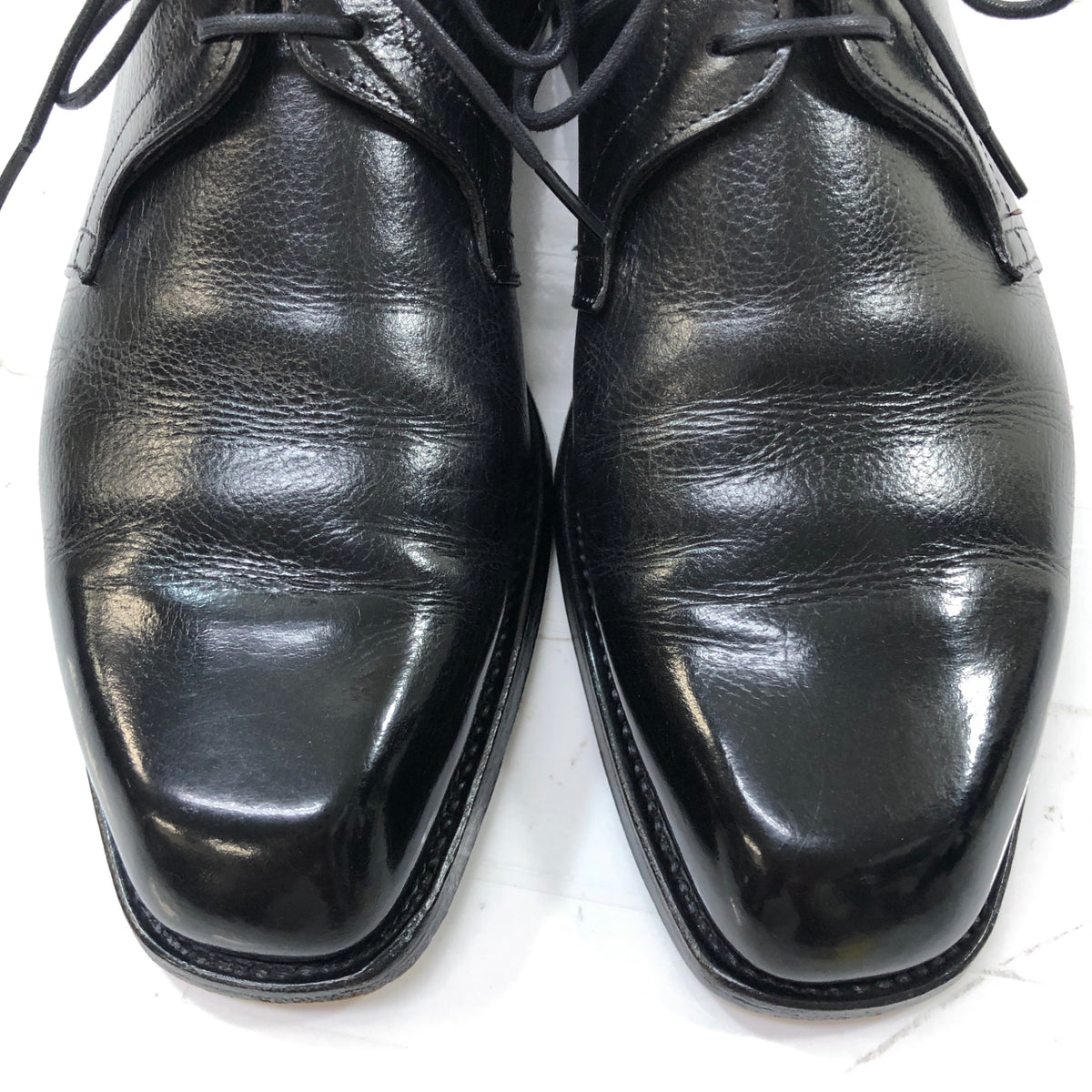 ジョンロブ レザーシューズ 2ホール ダービー プレーントゥ グッドウッド 外羽根 ブラック メンズ サイズ 5E JOHN LOBB GOODWOOD 約24.0cm【AFC29】
