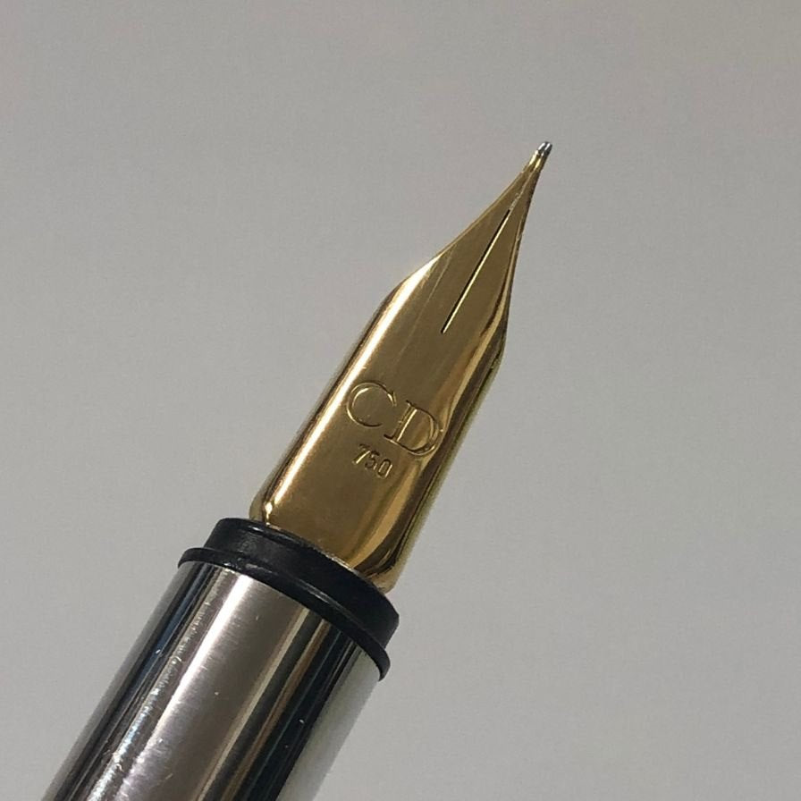 クリスチャンディオール 1970年製 インク式 CD750 メタル 万年筆 BBJ 359 Christian Dior【AFB55】