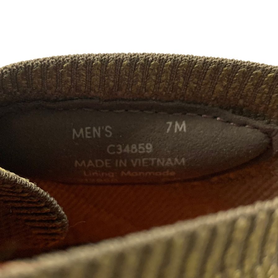 コールハーン ハイカットスニーカー ZEROGRAND カーキ メンズ サイズ7M COLE HAAN 約25.5cm【AFC40】