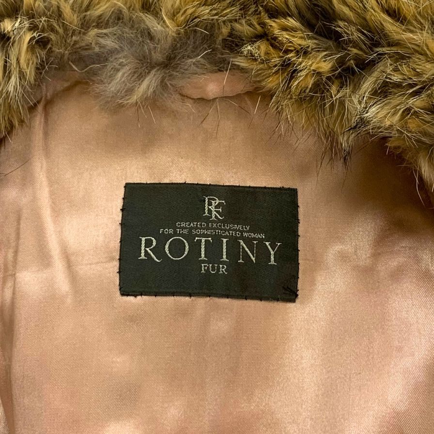 ロティニー 毛皮 ウルフ想定 サイズ不明 ブラウン系 ROTINY【AFA14】