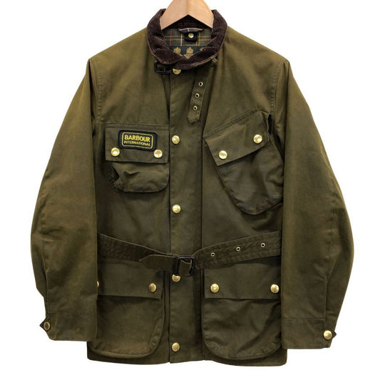 美品◆バブアー 18AW オイルドジャケット インターナショナル カーキ メンズ サイズ34 Barbour SL INTERNATIONAL 【AFB42】