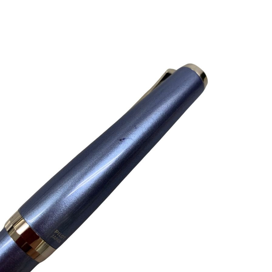 美品◆パイロット 万年筆 エラボー ブルー ペン先14K-585 PILOT Elabo【AFI15】