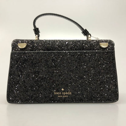 ケイトスペード ハンドバッグ スモール スパンコール レザー 装飾 ブラック Kate spade【AFE1】
