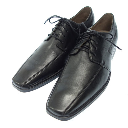 Good Condition◆Clarks Leather Shoes Outer Feather Plain Toe Men's Black Size 7.5 Clarks [AFC31] 