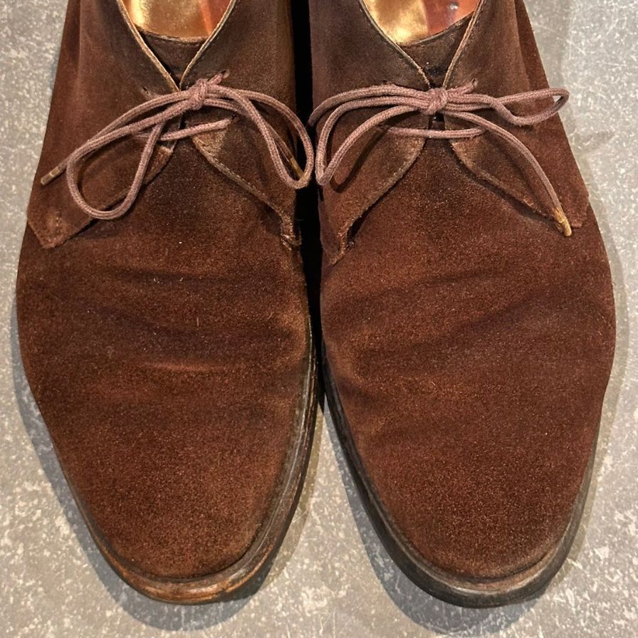 クロケット&ジョーンズ チャッカブーツ チャートシー3 スエード ブラウン サイズUK6.5E CROCKETT&JONES ブーツ 約25.0cm【LA】【中古】