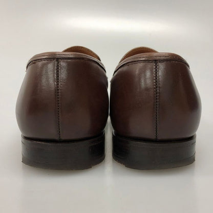 クロケットアンドジョーンズ カーフレザーローファー ボストン2 ブラウン サイズUK6.5E Crockett&Jones ローファー 約25.5cm【LA】【中古】