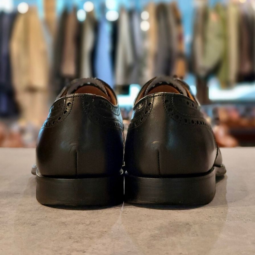 ジョセフチーニー ブロード2 ウイングチップ カーフ ブラック サイズUK6.5 メンズ JOSEPH CHEANEY ビジネスシューズ 約25.0cm【LA】【中古】