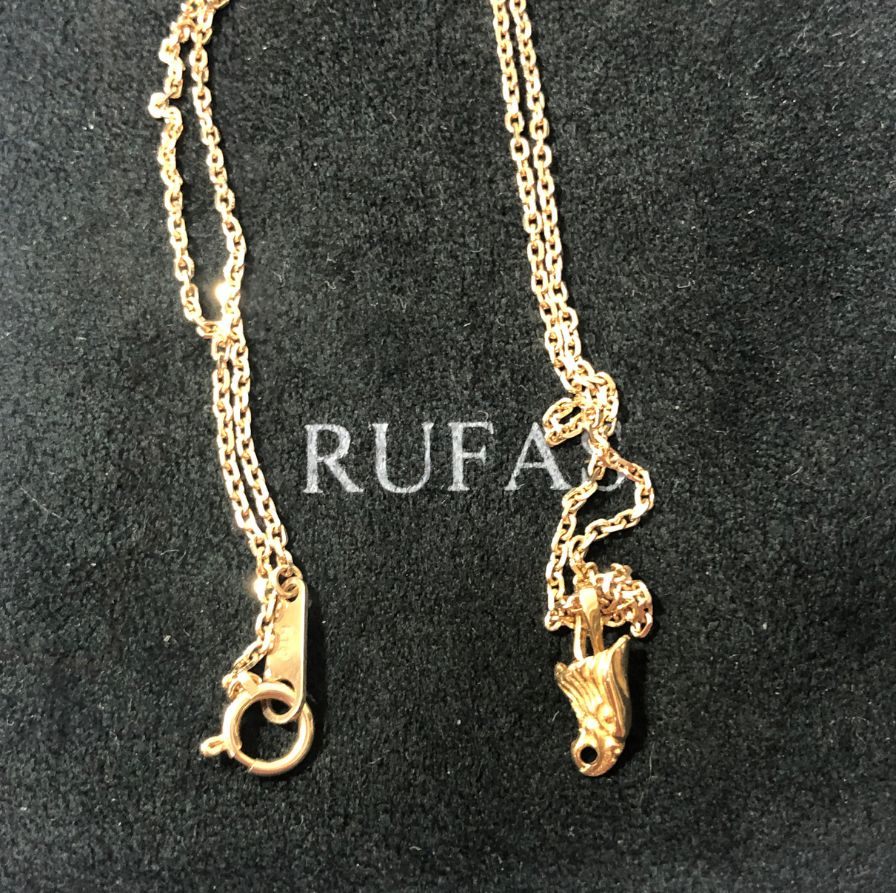 ルーファス ペンダントトップ イーグルヘッド シンパシー オブ ソウル K18 重量0.89g K10 2.49g チェーン付き RUFAS【AFI25】