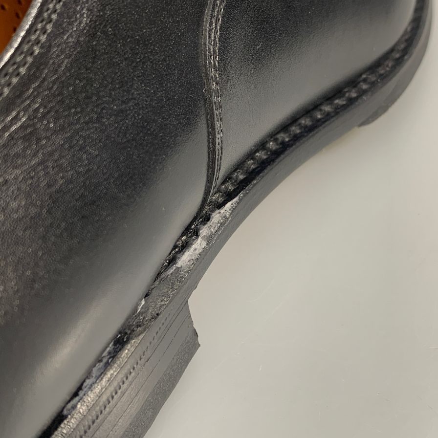 スコッチグレイン ストレートチップ カーフレザー  レースアップシューズ 1716 メンズ ブラック サイズ25.5 SCOTCH GRAIN ビジネスシューズ 約25.5cm【LA】【中古】