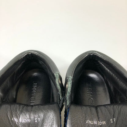 ジミー チュウ ハイカット スニーカーメンズ サイズ 43 ブラック＆ブルー jimmy choo 約28.0cm【AFC52】