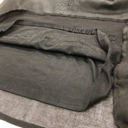 フェンディ ジーンズ スカート サイドファスナー 刺繍 ブラック レディース サイズI40 FENDI JEANS【AFB14】