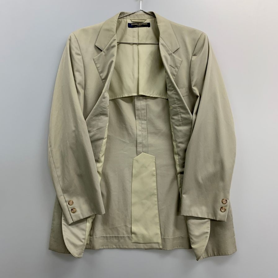 美品◆ブルックスブラザーズ テーラードジャケット 2B 346 ベージュ メンズ サイズ92YA6 Brooks Brothers 【AFI45】