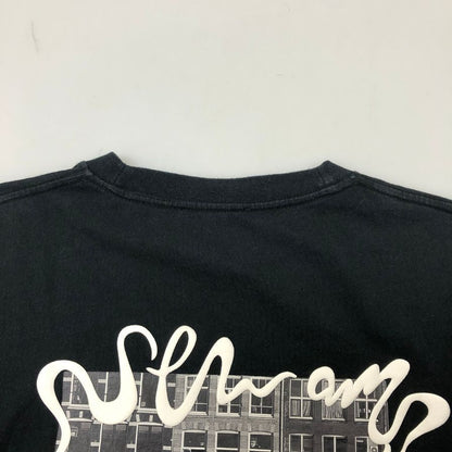 中古◆ニューアムステルダムサーフアソシエーション Tシャツ フォトプリント バックプリント サイズL メンズ ブラック系 New Amsterdam Surf Association 【AFB39】