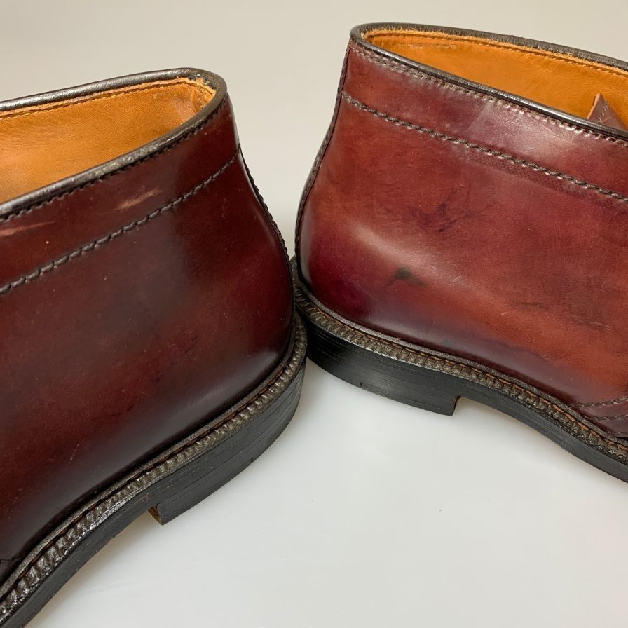 オールデン 1339 チャッカブーツ シェルコードバン バーガンディ メンズ サイズ US7.5E バリーラスト ALDEN ブーツ 約25.5cm【LA】【中古】