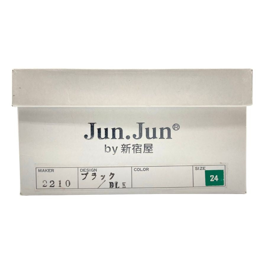 ジュンジュンバイ新宿屋 スニーカー 2210 レザー ブラック ネブラ エヌドラ 切替 レディース サイズ24 Jun.Jun by shinjukuya 約24.0cm【7-9】