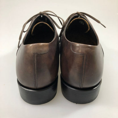シェットランドフォックス レザーシューズ プレーントゥ デューク 055F ブラウン メンズ サイズ8.5 SHETLAND FOX 約26.5cm【AFC4】