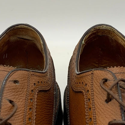 フローシャイム レザーシューズ ウイングチップ グレインレザー ブラウン メンズ サイズUS9D FLORSHEIM 約27.0cm【YB5】