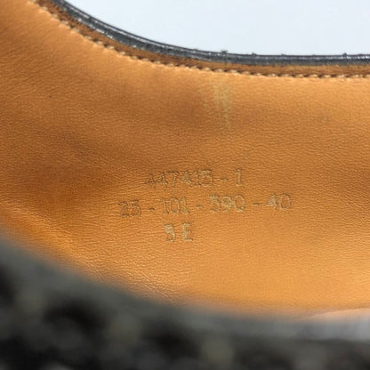 ジェイエムウエストン レザーシューズ ウイングチップ 590 トリプルソールダービー ブラック サイズ5E J.M.WESTON ローファー 約23.5cm【LA】【中古】