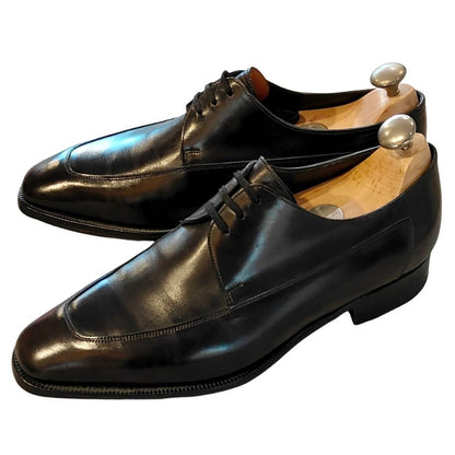 ジョンロブ レザーシューズ ウェルハム Uチップ カーフ 8000ラスト ブラック メンズ サイズUK6.5EE JOHN LOBB WELHAM ビジネスシューズ 約25.0cm【LA】【中古】