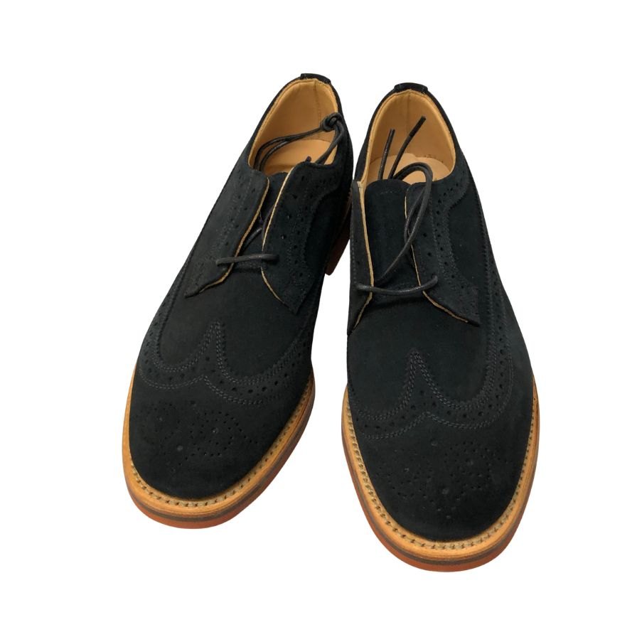 マーク マクナイリー ウィングチップ スウェード ネイビー サイズ 6 メンズ MARK MCNAIRY 約25.0cm【AFD14】