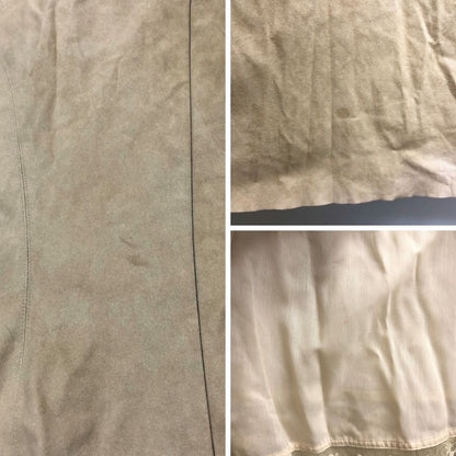 中古■フォクシー ノースリーブ 膝下ワンピース ベージュ 40サイズ フェイクレザー 18790-SOAY12 FOXEY 【AFB24】