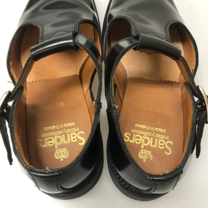 サンダース ミリタリーレザーサンダル 1683B  レディース ブラック サイズ3 SANDERS 約22.5cm【AFC5】