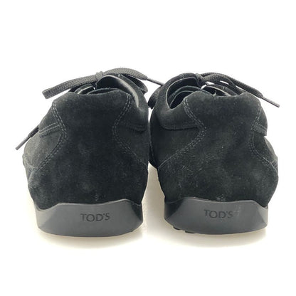 トッズ シューズ ドライビングシューズ レースアップ スエード ブラック メンズ サイズ7.5 TOD’S 約26.0cm【AFC47】