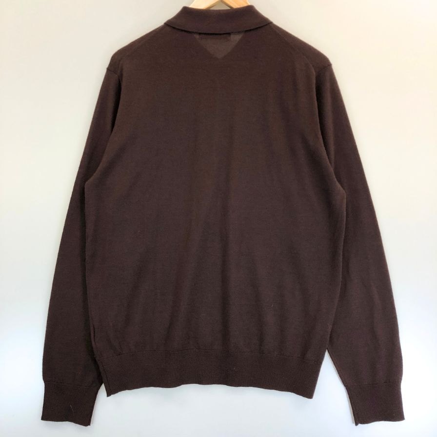極美品◆トゥット ポロシャツ ウール サイズ52  ボルドー Tutto 【AFB8】
