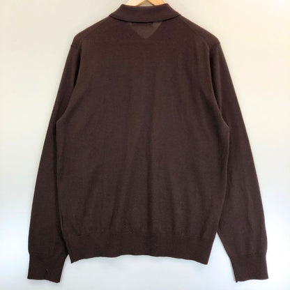 極美品◆トゥット ポロシャツ ウール サイズ52  ボルドー Tutto 【AFB8】