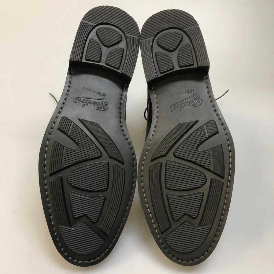 パラブーツ レザーブーツ ストレートチップ ブラック メンズ サイズ8 PARABOOT ブーツ 約26.5cm【LA】【中古】