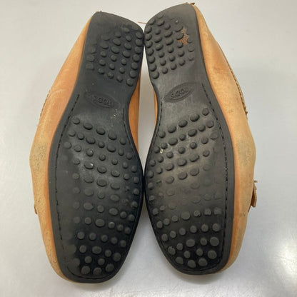トッズ ドライビングシューズ タッセル メンズ ブラウン サイズ5.5 TOD‘S 約24.5cm【AFC29】