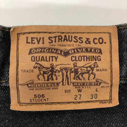 リーバイス デニム 506 90S ボタン裏515 USA製 ブラック メンズ W29 L30 LEVI’S 【AFB44】