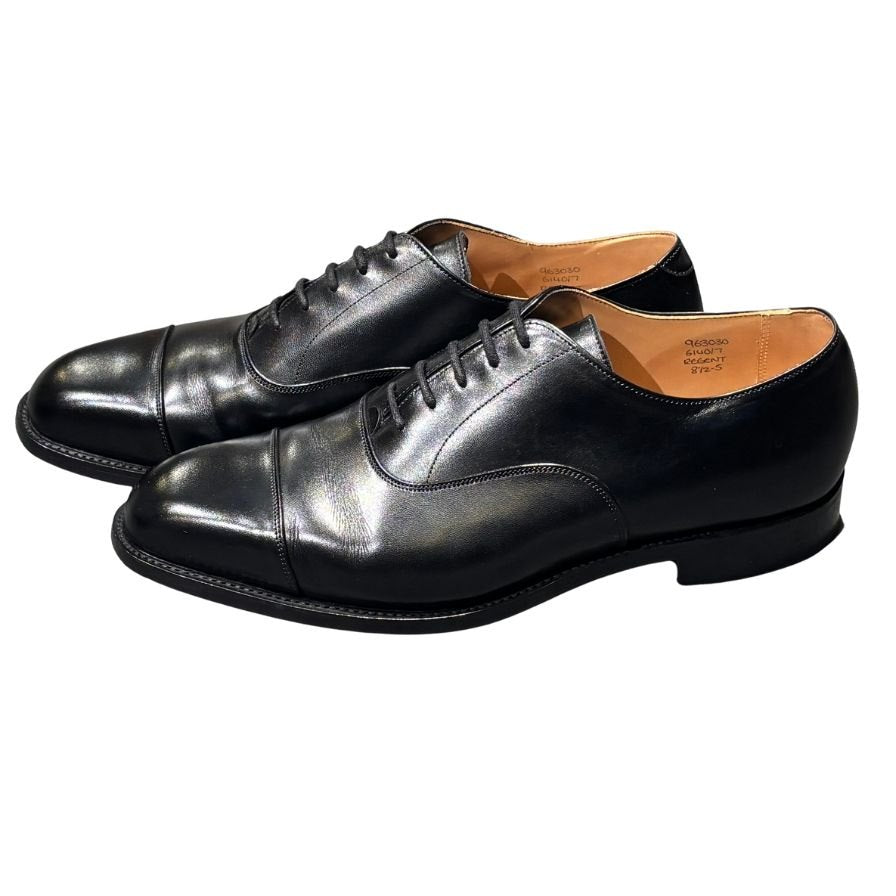 トリッカーズ レザーシューズ リージェント ストレートチップ カーフ ブラック サイズ8.5 メンズ Tricker's ビジネスシューズ 約27.0cm【LA】【中古】