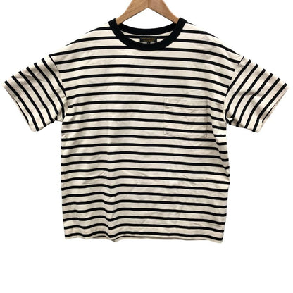 アボンタージ ビームスF別注 Tシャツ ボーダー ポケット ブラック メンズ サイズL A VONTADE BEAMS F【LA】