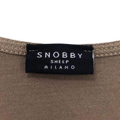 極美品◆スノッビーシープ シルク100% トップス タンクトップ レディース サイズ40 ブラウン SNOBBY SHEEP 【AFB45】
