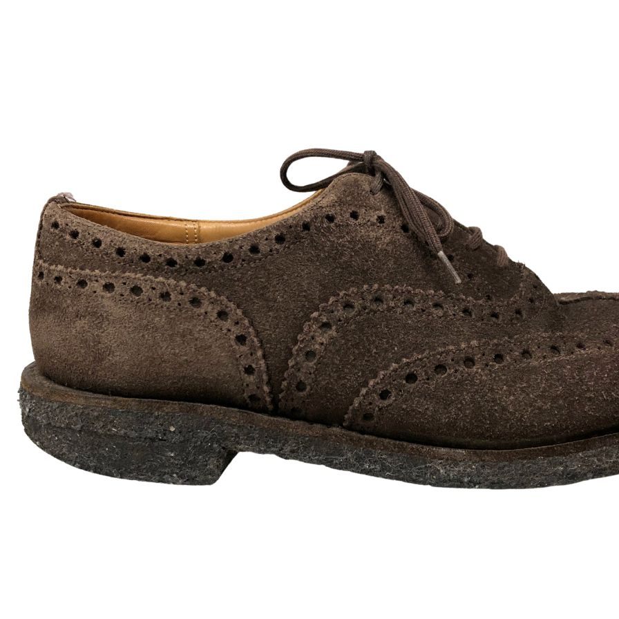チャーチ レザーシューズ ウイングチップ フェアフィールド スエード メンズ UK6.5F ブラウン Church's FAIRFIELD 約25.0cm【AFC9】