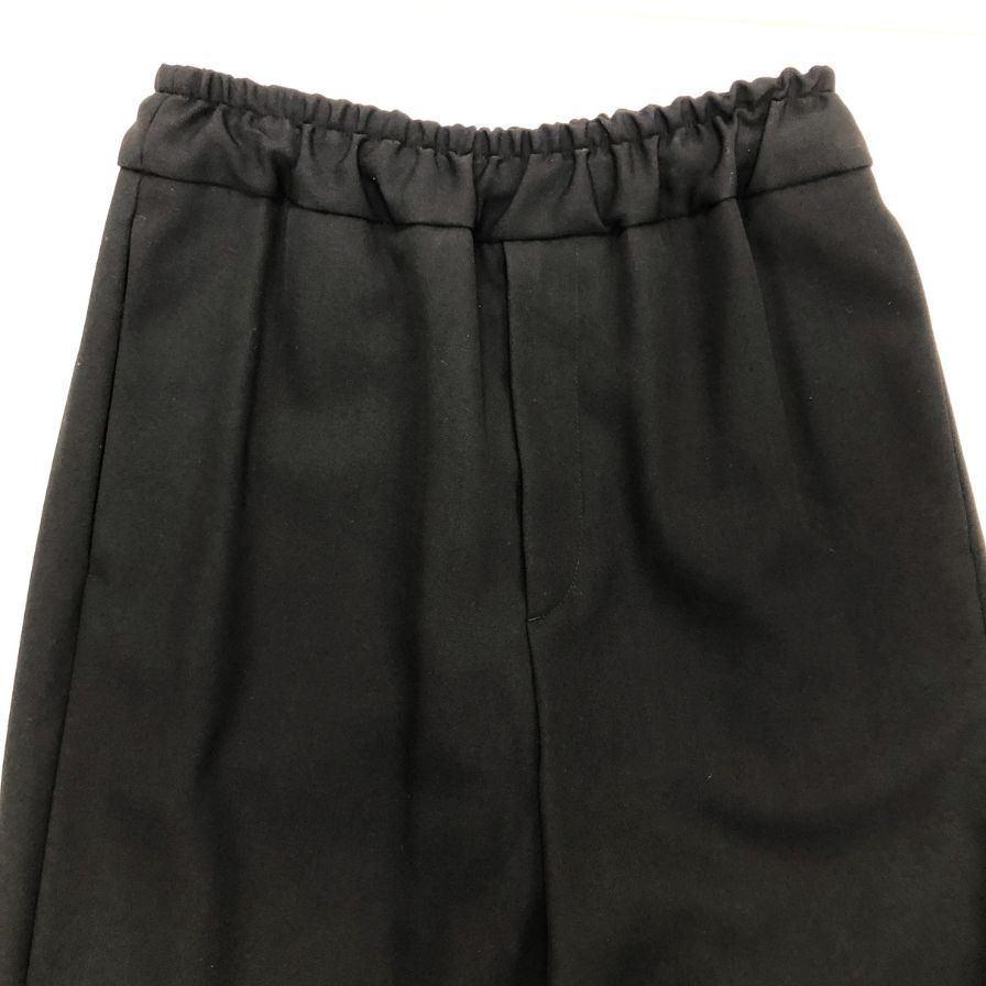 ジルサンダー パンツ ウール 裾ジップ イージーパンツ フェイクポケット メンズ ブラック サイズ44 JIL SANDER 【AFB10】