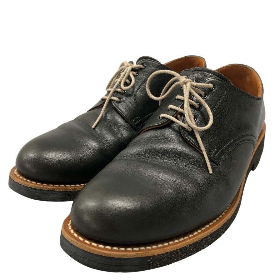 スコッチグレイン レザーシューズ 74 プレーントゥ ブラックブリックソール サイズ26 メンズ ブラック SCOTCH GRAIN 約26.0cm【AFC30】