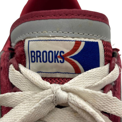 ブルックス ローカットスニーカー スウェード メッシュ 切替 ローテク ランニング ボルドー メンズ サイズ27cm BROOKS RUNNING 約27.0cm【AFC41】