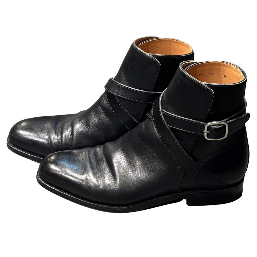 フラテッリ ジャコメッティ ジョッパーブーツ FG337 カーフ ブラック サイズ39 メンズ F.LLI GIACOMETTI ブーツ 約24.0cm【LA】【中古】
