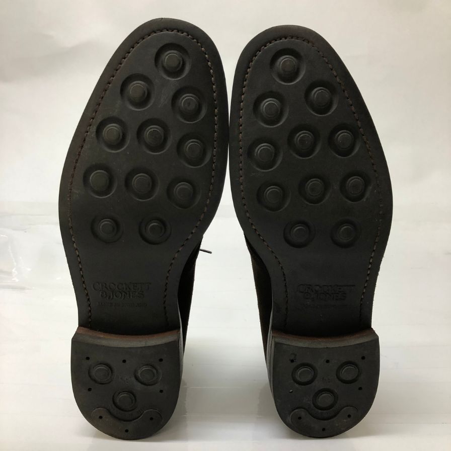 クロケット＆ジョーンズ チャッカブーツ スエード チルターン ダークブラウン サイズUK7.5E メンズ Crockett&Jones 約26.0cm【AFD4】