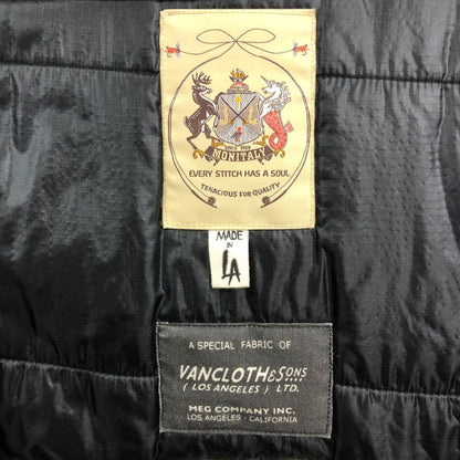 中古◆モニタリー ジップアップコート 中綿 vancloth&WSONS ブラック メンズ サイズ38 MONITALY 【AFA4】