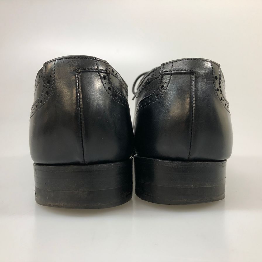 クロケット&ジョーンズ レザーシューズ ウェストボーン クォーターブローグ メンズ サイズ7E ブラック CROCKETT&JONES WESTBOURNE 約25.5cm【AFC6】