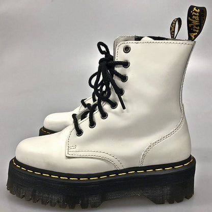 ドクターマーチン レースアップブーツ ジェイドン サイドジップ レザー 15265100 ホワイト レディース サイズUK4 Dr.MARTENS JADON 約23.0cm【AFD6】