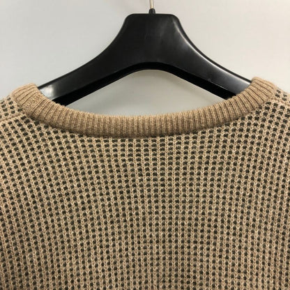美品◆ニーマン マーカス エクスクルーシブ クルーネックニット カシミヤ ブラウン系 メンズ サイズM NEIMAN MARCUS 【AFB41】